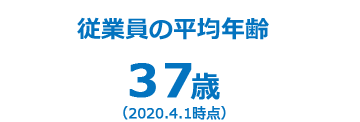 従業員の平均年齢 37歳